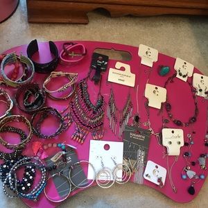 Grab Bag of Mixed Jewelry, Over 35 Pieces, As Is